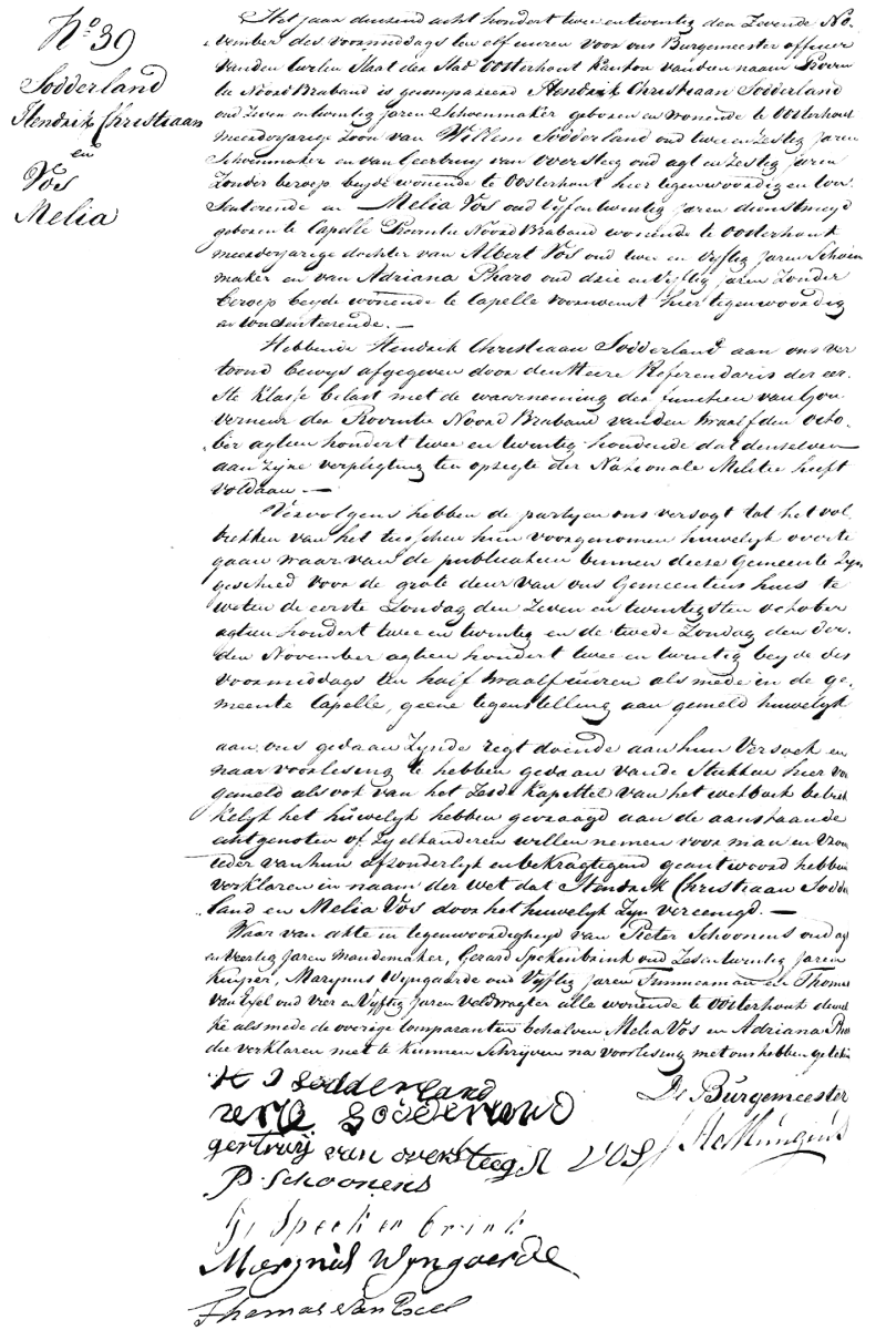 18221107 Huw akte 39 Hendrik C Sodderland - Melia Vos